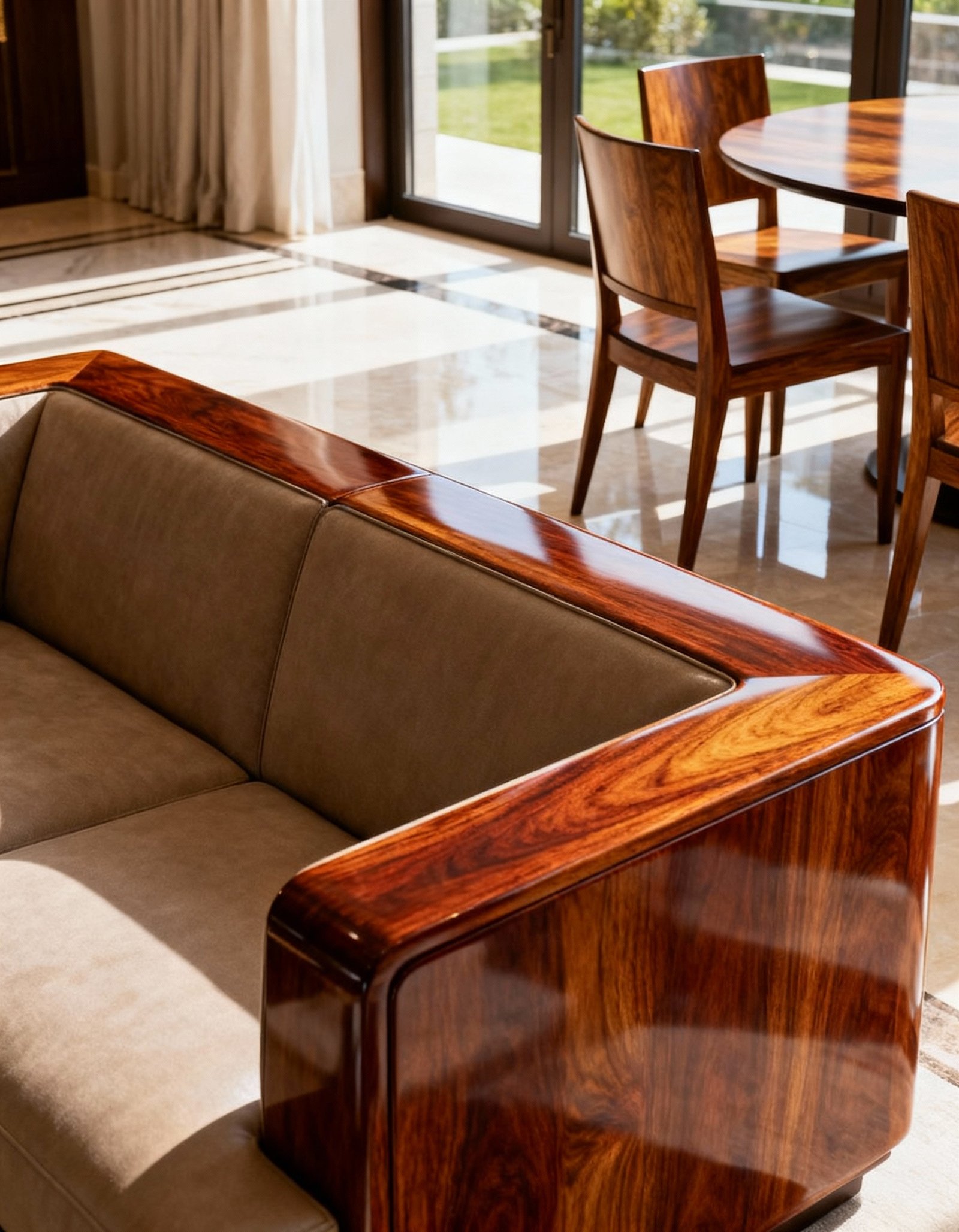 Wooden floor and chair